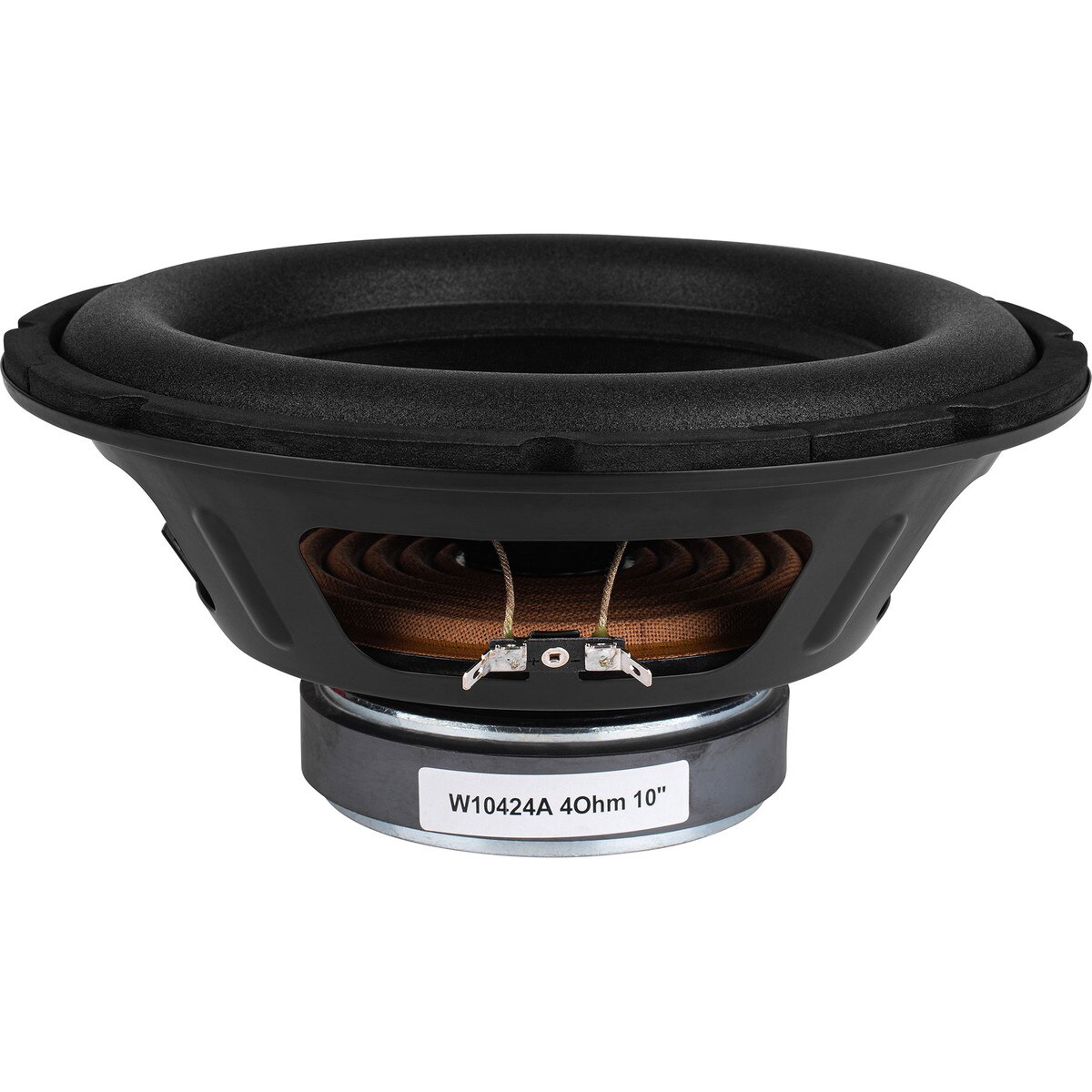 10" High Excursion Paper Cone Subwoofer Driver 4 Ohm